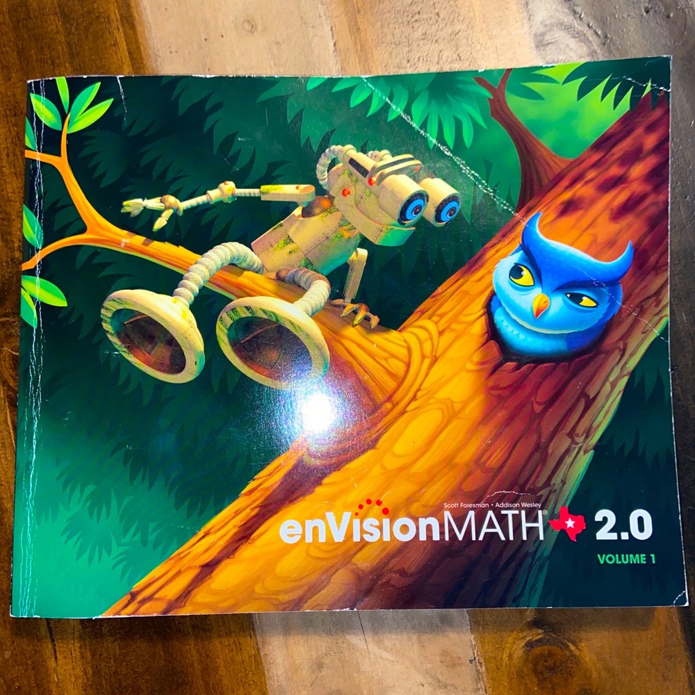 Texas - enVisionMATH 2.0 - Grade 1 - Vol 1 Book